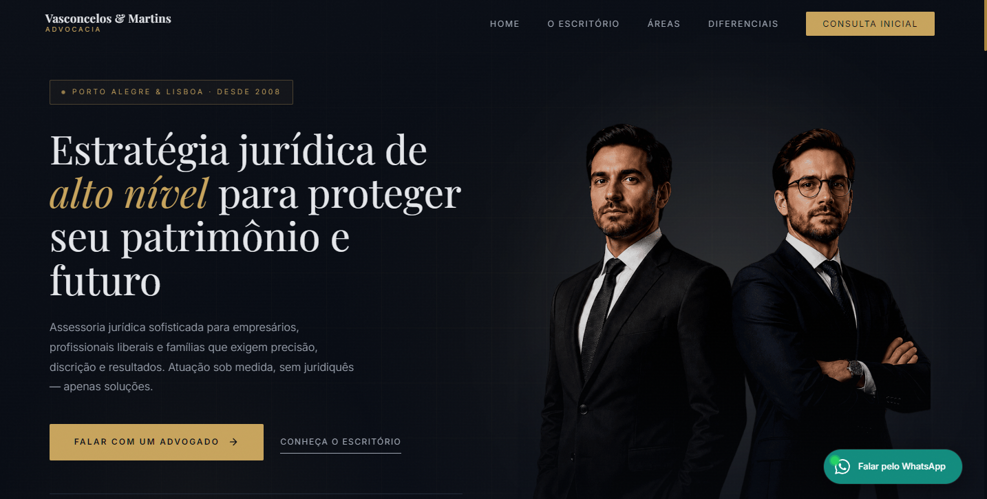 Site para advogado